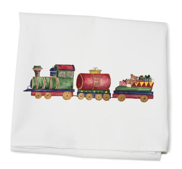 Christmas Train Flour Sack Towel