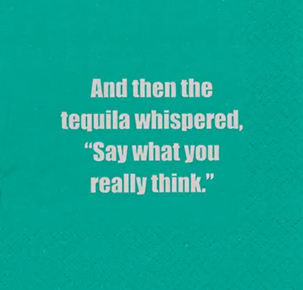 Tequila Whispered Cocktail Napkins