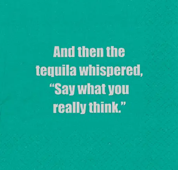 Tequila Whispered Cocktail Napkins