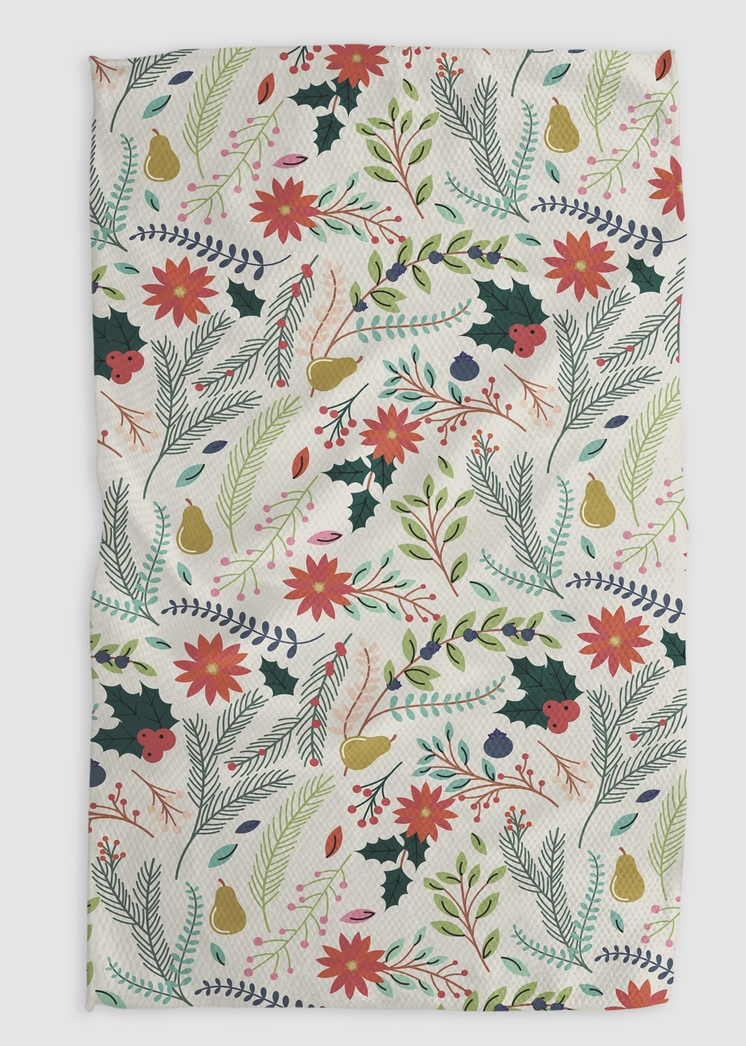 Branches Pear Light Kitchen Towel