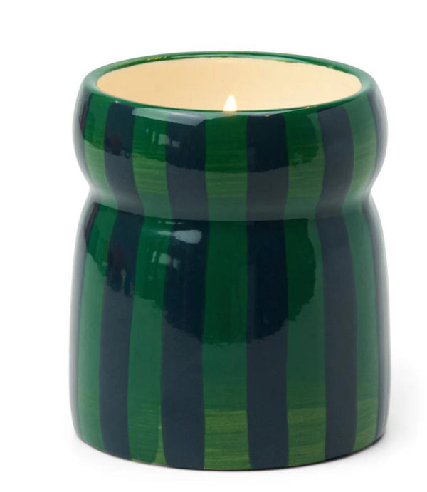 Cabana Green & Navy Candle - Balsam Fir