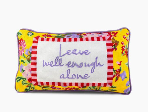 Well Enough Needlepoint Pillow