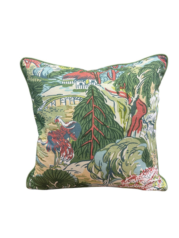 Custom Pillow Thibaut Pegoda Tree Sojourn Pillow