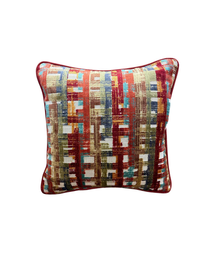 Sienna Plaid Velvet Custom Pillow