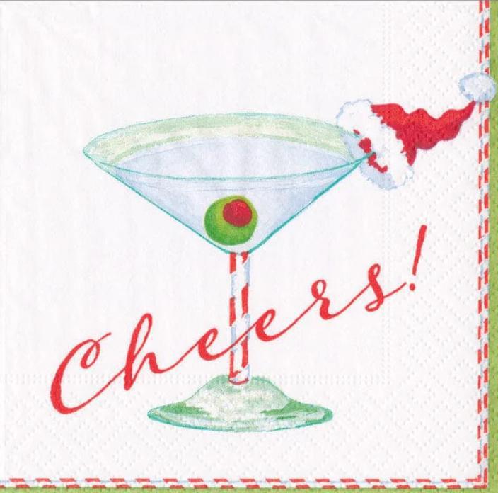 Caspari Christmas Cocktail Cheers