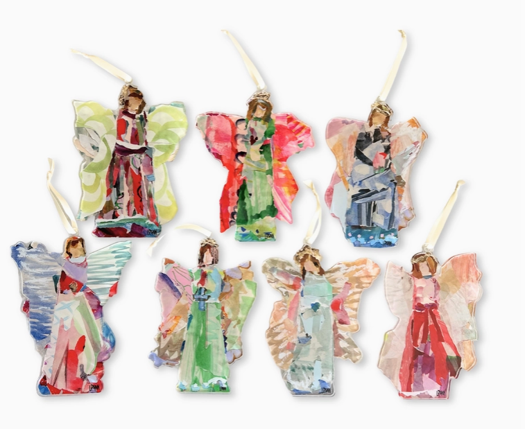 Lauren Dunn Acrylic Angel Ornaments