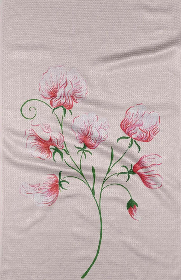 Geometry April Sweet Pea Kitchen Towel