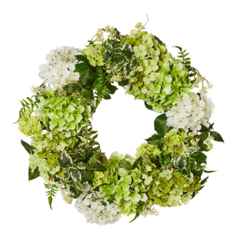 White Hydrangea Wreath