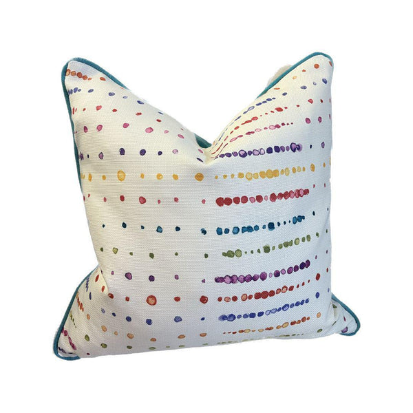 Raindrop Rainbow Custom Pillow