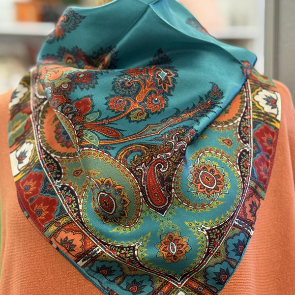 Greenleaf Silk Scarf