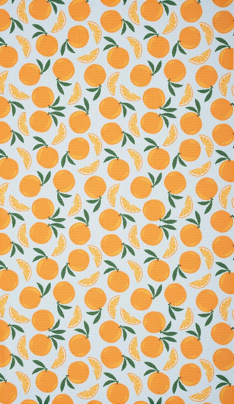 Geometry Sweet Orange Kitchen Towel