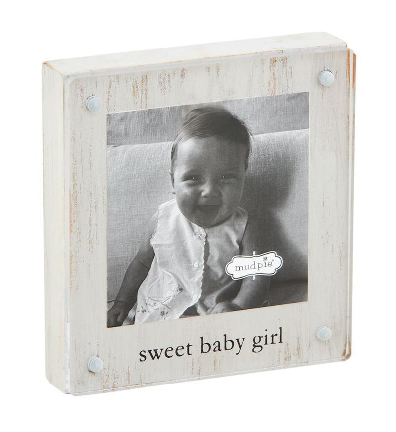 Sweet Baby Girl Acrylic Block Frame