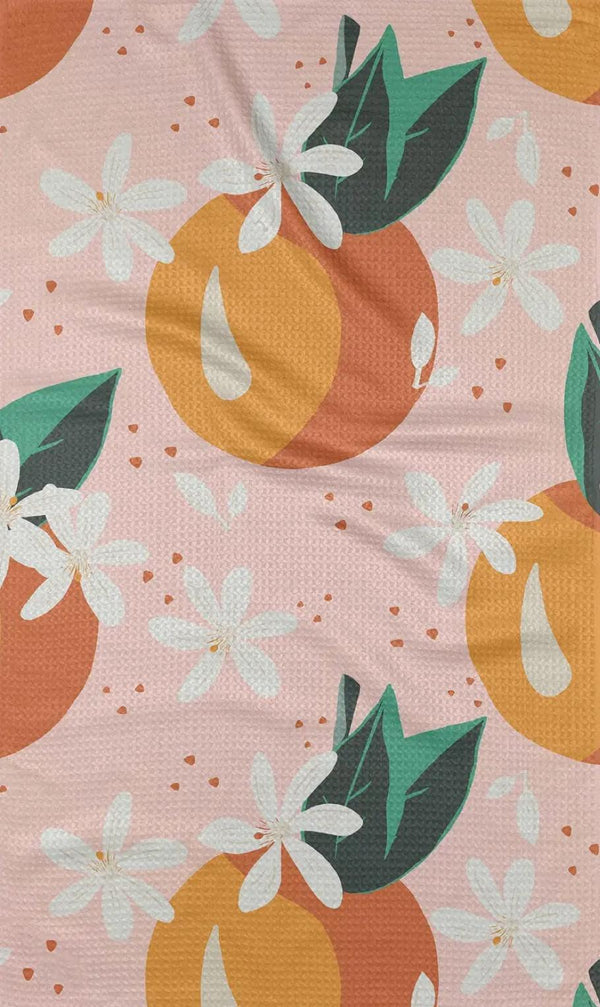 Geometry Just Peachy Tea Towel