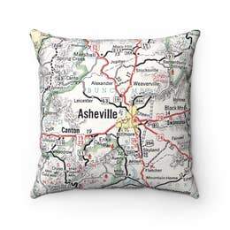 Vintage Map Pillows by Daisy Mae Designs