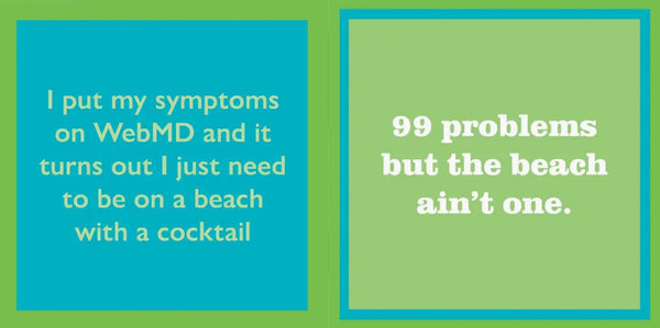 Drinks On Me Beach 99 Problems Cocktail Napkin