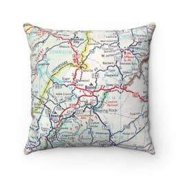 Vintage Map Pillows by Daisy Mae Designs