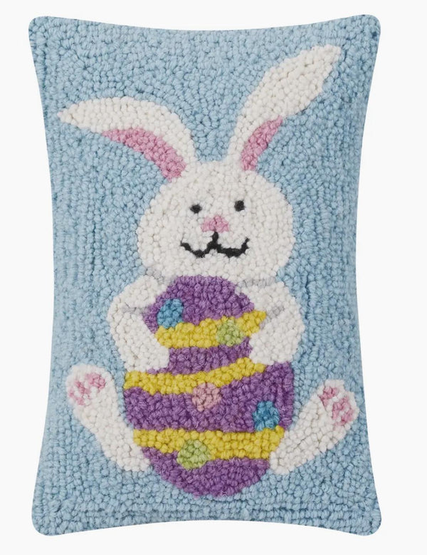 Easter bunny egg hook pillow
