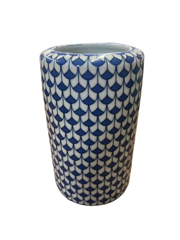 Fish Scale Porcelain 5” Vase