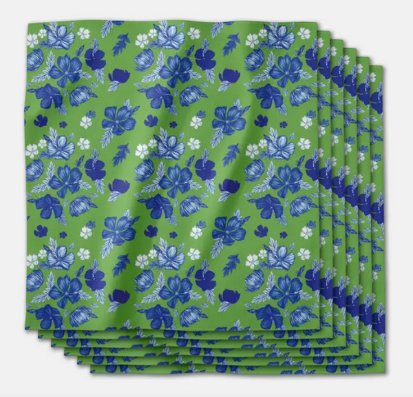 Geometry flower bomb napkin s/6