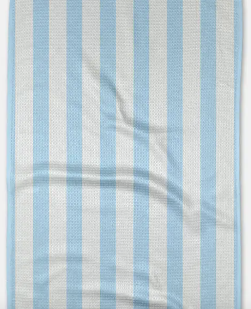 Geometry seaside stripes kitchen towel