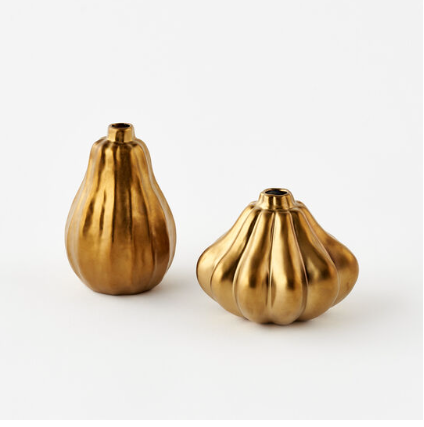 Gold Pumpkin Vases