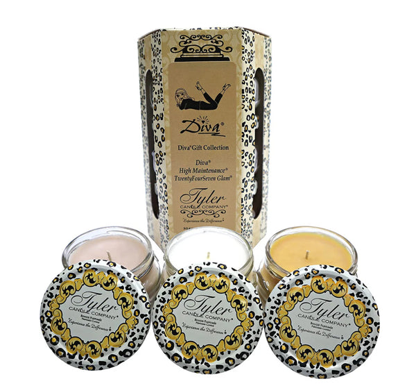 Tyler 3.4 oz Candle Diva Gift Set Assorted