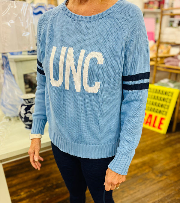 Light Blue Cotton UNC Sweater