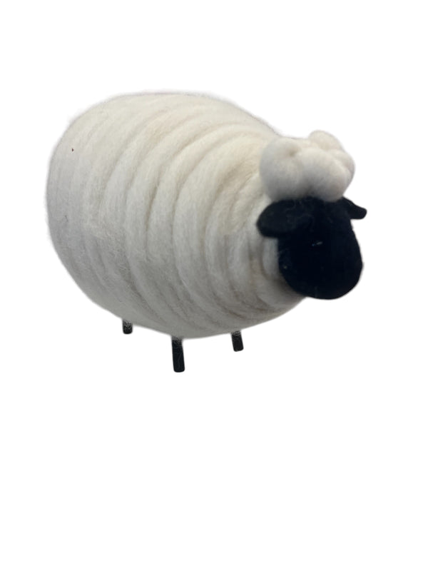 Wooly Sheep w/Black Face and Legs