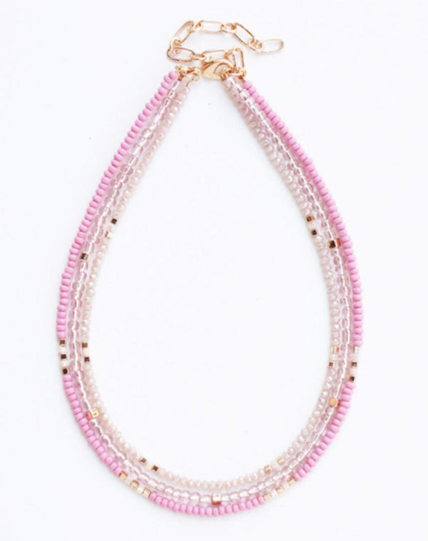 Meghan browne Deidra pink necklace