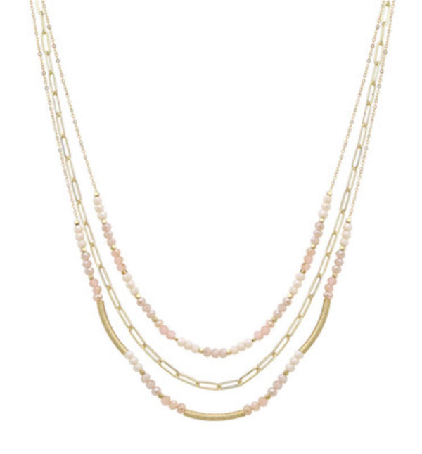 Meghan browne Devon pink multi necklace