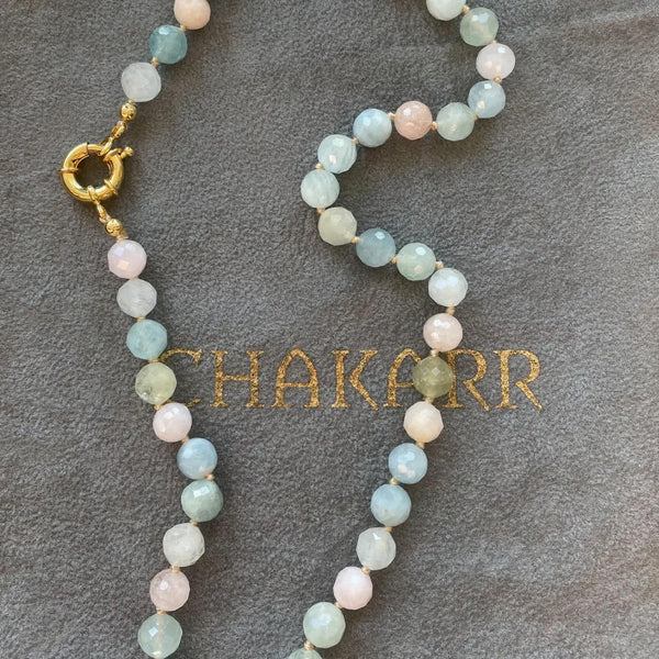 Chakarr Morganite stone  Necklace