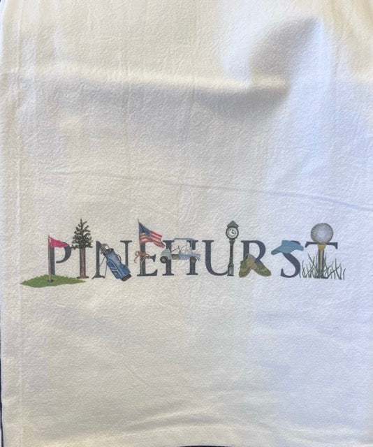 Pinehurst Golf Flour Sack Kitchen Towel