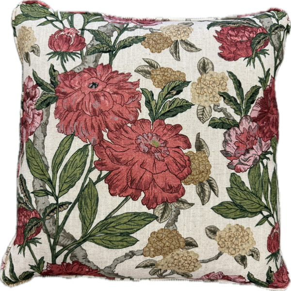 Rose/Pink Floral Custom Pillow