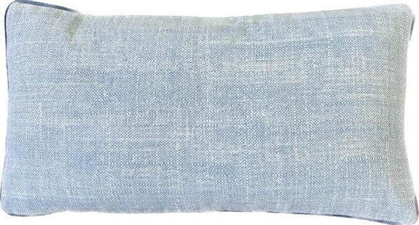 Spa blue linen throw pillow