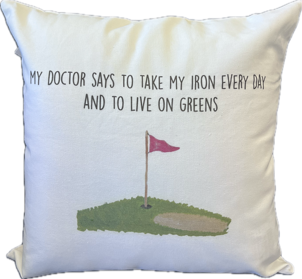 Take iron everyday golf pillow