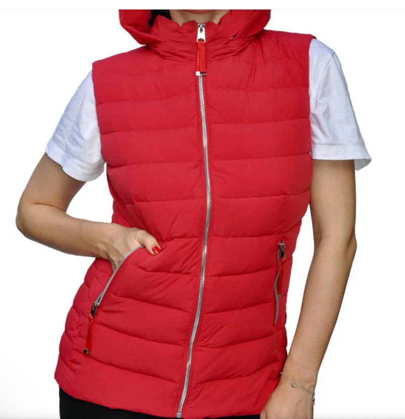 Ciao Milano Jo Puffer Vest w/Hood