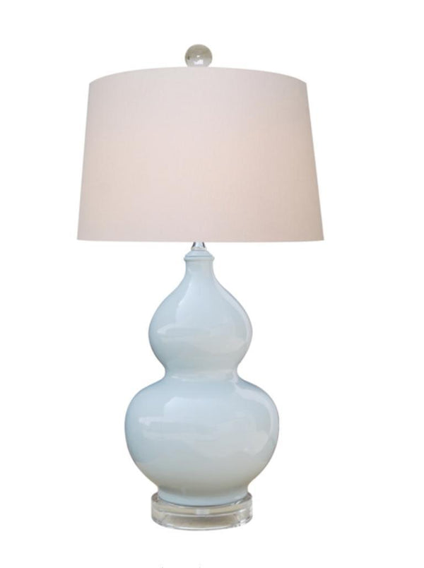 Porcelain Palladian Blue Gourd Lamp