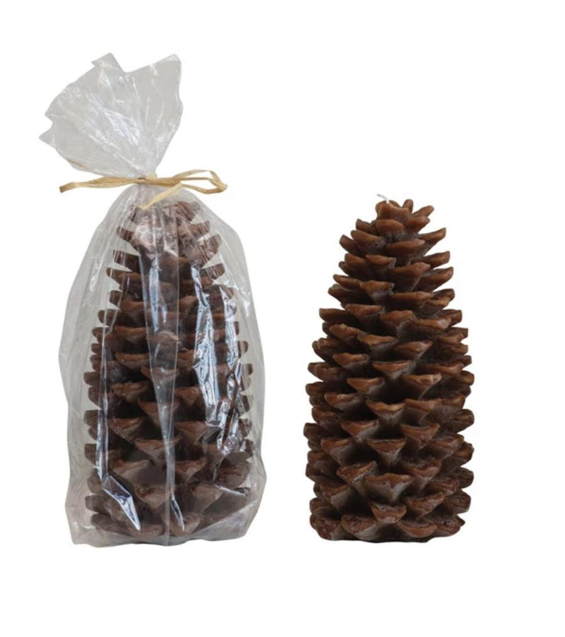 Pinecone candle