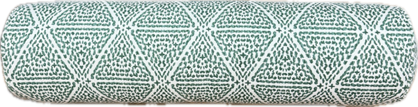 Green Geo Pattern Custom Bolster