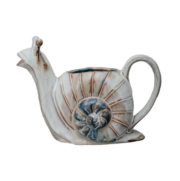 Stoneware Snail Watering Can