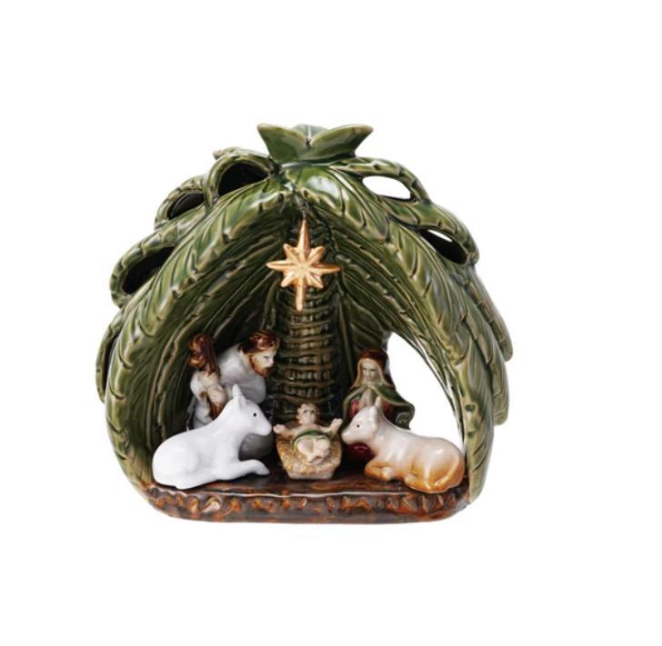 XS8545 Stoneware Vintage Nativity