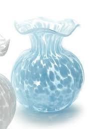 Ruffled Edge Spotted Vase