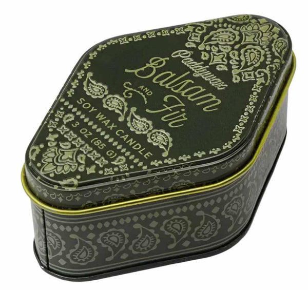 Green Bandana Tin Balsam & Fir