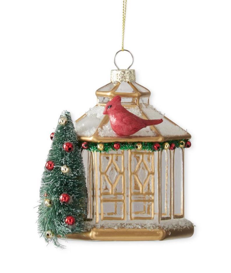 Gazebo w/Bird & Tree Ornament