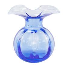 Vietri Hibiscus Glass Bud Vase
