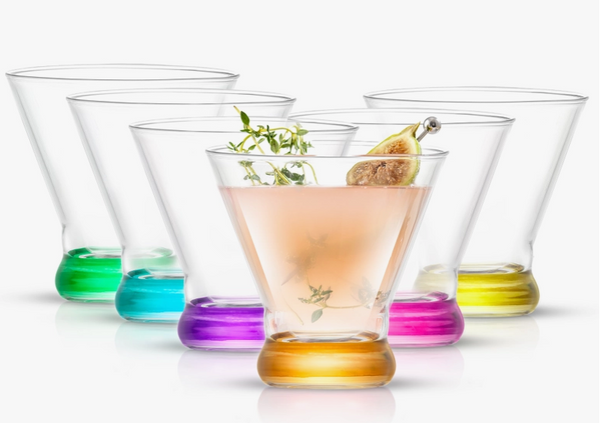 Hue Colored Martini Glasses