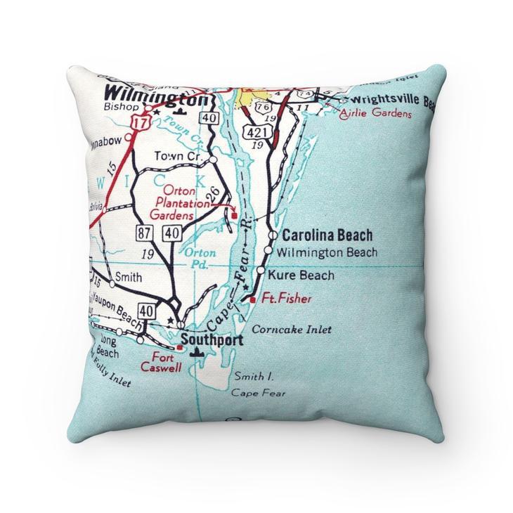 Vintage Map Pillows by Daisy Mae Designs