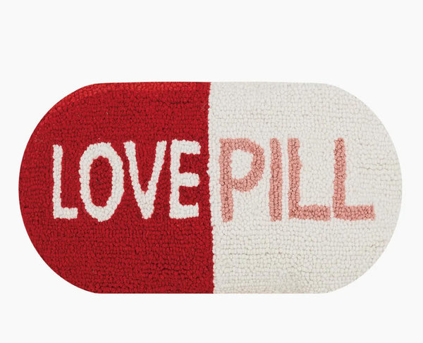 Love Pill Shaped Hook Pillow