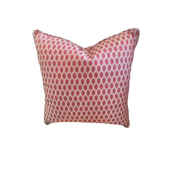 Red Geometric 20x20 Custom Pillow