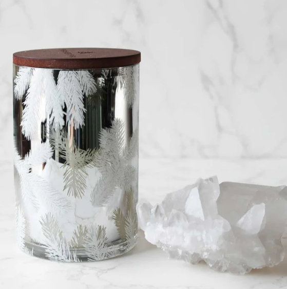 Frasier Fir Silver Statement Medium Luminary Candle